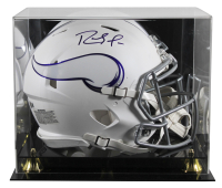 Randy Moss Signed Vikings Full-Size Authentic On-Field Alternate Speed Helmet with Display Case (Beckett) at PristineAuction.com
