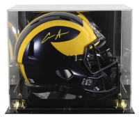 Aidan Hutchinson Signed Michigan Wolverines Full-Size Speed Helmet with Display Case (Beckett) at PristineAuction.com