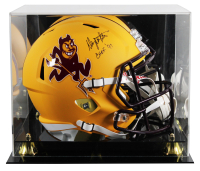 Danny White Signed Arizona State Sundevils Full-Size Speed Helmet Inscribed "CHOF '97" with Display Case (Beckett) at PristineAuction.com