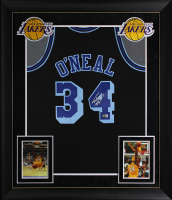 Shaquille O'Neal Signed Lakers Custom Framed Mitchell & Ness Authentic Jersey (Beckett) at PristineAuction.com