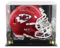 Patrick Mahomes Signed Chiefs Full-Size Speed Helmet with Display Case (JSA) at PristineAuction.com