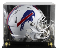Josh Allen Signed Bills Full-Size Speed Helmet with Display Case (JSA) at PristineAuction.com