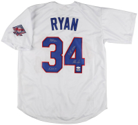 Nolan Ryan Signed Rangers Mitchell & Ness Jersey Inscribed "324 Wins", "5,714 K's" & "7 No-Hitters" (PSA & JSA) at PristineAuction.com