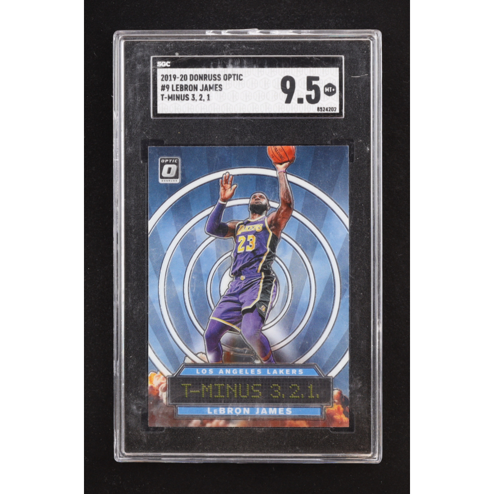 LeBron James 2019-20 Donruss Optic T-Minus 3, 2, 1 #9 (SGC 9.5) at PristineAuction.com