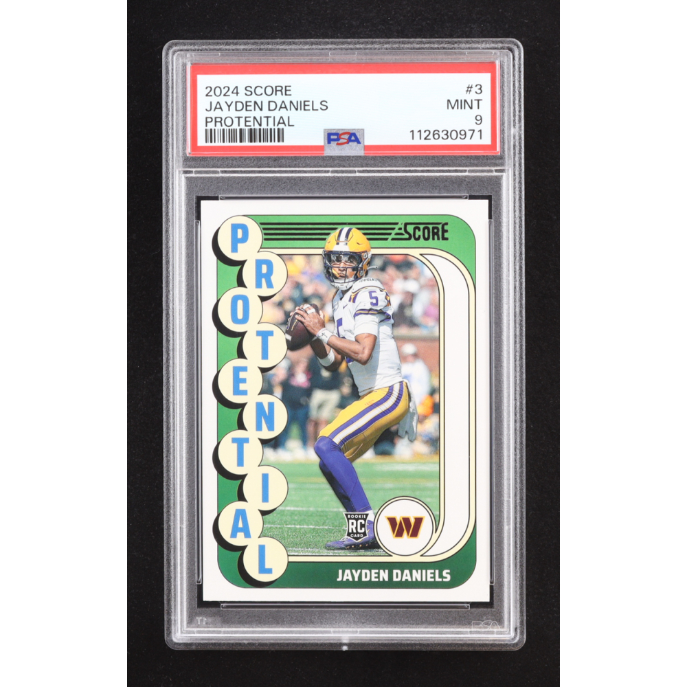 Jayden Daniels 2024 Score Protential #3 RC (PSA 9) at PristineAuction.com