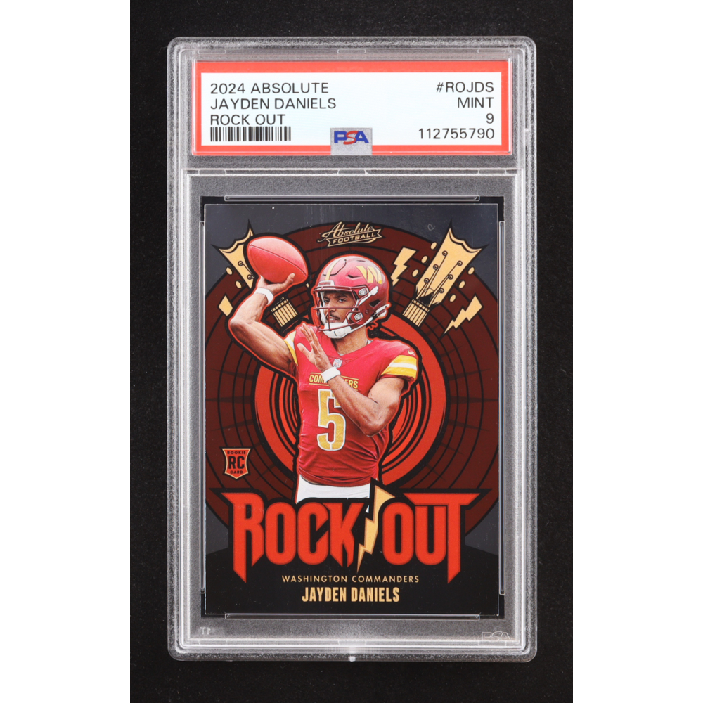 Jayden Daniels 2024 Absolute Rock Out #19 RC (PSA 9) at PristineAuction.com