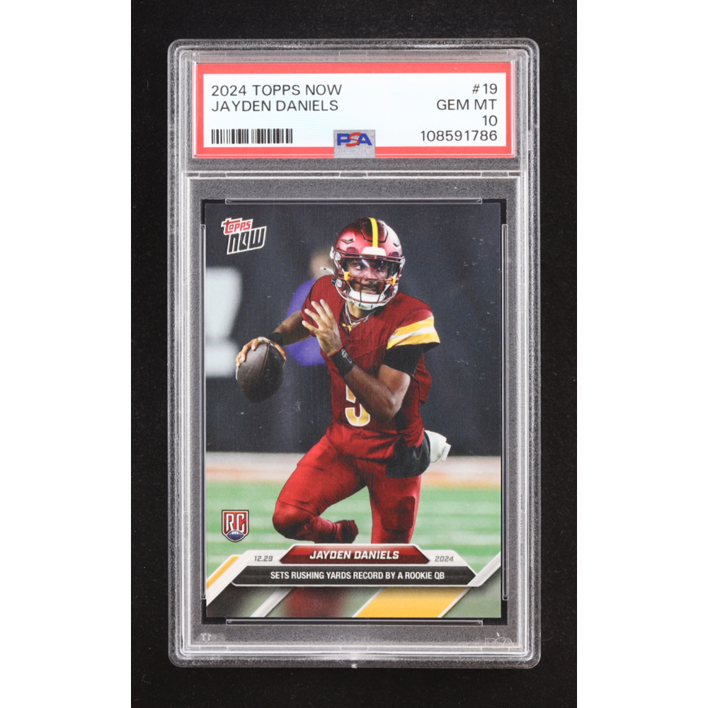 Jayden Daniels 2024 Topps Now #19 RC (PSA 10) at PristineAuction.com