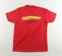 Hulk Hogan Signed WWE "Hulkamania" T-Shirt (Beckett) at PristineAuction.com