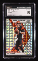 Joe Burrow 2020 Panini Mosaic Mosaic #261 DEB RC (CGC 10) at PristineAuction.com