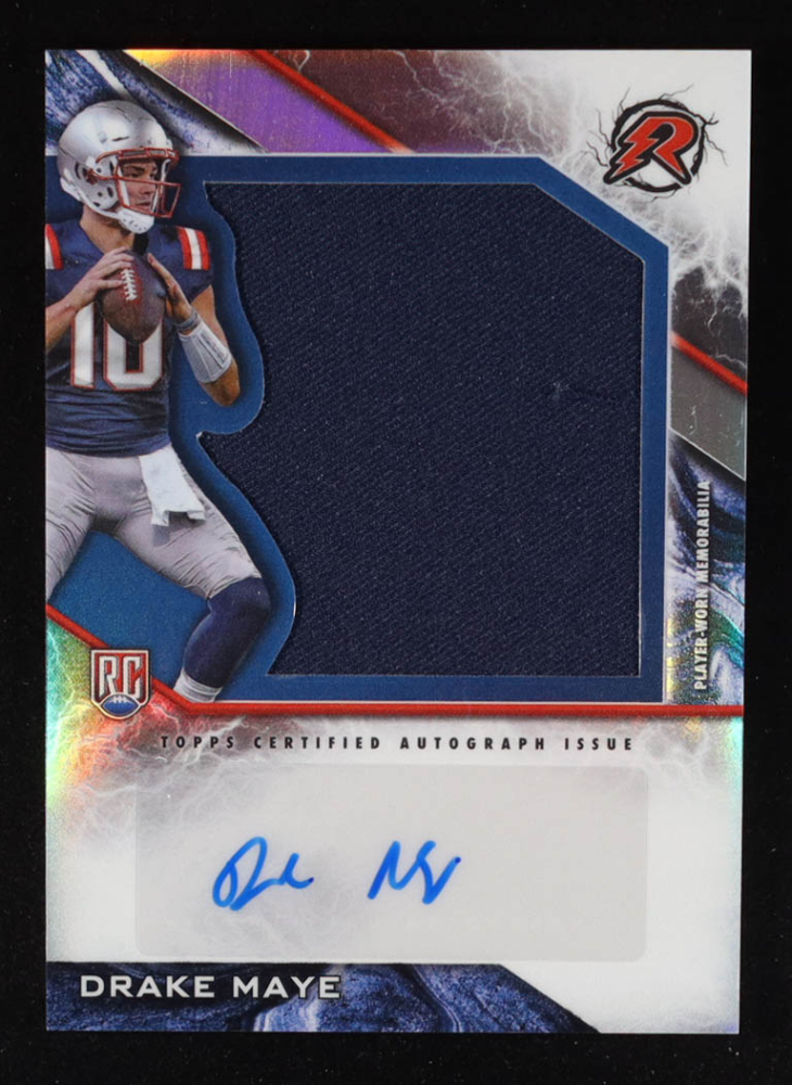 Drake Maye 2024 Topps Resurgence Resurgence Rookie Patch Autographs #RPADM RC