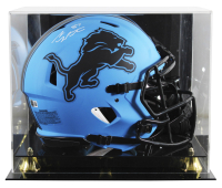 Sam LaPorta Signed Lions Full-Size Authentic On-Field Rave Alternate Speed Helmet with Display Case (Beckett) at PristineAuction.com
