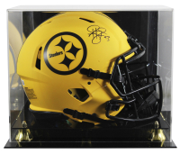 Troy Polamalu Signed Steelers Full-Size Authentic On-Field Rave Alternate Speed Helmet with Display Case (Beckett) at PristineAuction.com