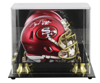 Jerry Rice Signed 49ers Blaze Alternate Speed Mini Helmet with Display Case (Fanatics) at PristineAuction.com