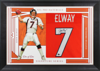 John Elway Signed Custom Framed Jersey (Beckett) at PristineAuction.com