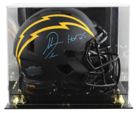Antonio Gates Signed Chargers Full-Size Authentic On-Field Eclipse Alternate Speed Helmet Inscribed "HOF 25" with Display Case (Beckett) at PristineAuction.com