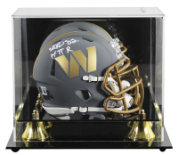 Michael Westbrook Signed Commanders Slate Alternate Speed Mini Helmet Inscribed "HTTR" with Display Case (Beckett) at PristineAuction.com
