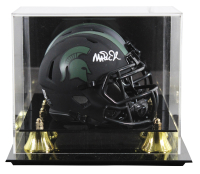 Magic Johnson Signed Michigan State Spartans Eclipse Alternate Speed Mini Helmet with Display Case (Beckett) at PristineAuction.com