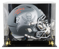 Ronde Barber Signed Buccaneers Full-Size Slate Alternate Speed Helmet Inscribed "HOF 2023" with Display Case (Beckett) at PristineAuction.com