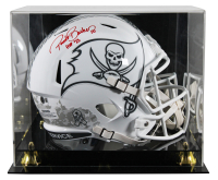 Ronde Barber Signed Buccaneers Full-Size Salute to Service Alternate Speed Helmet Inscribed "HOF 23" with Display Case (Beckett) at PristineAuction.com