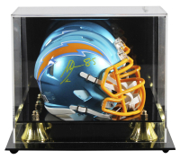Antonio Gates Signed Chargers Flash Alternate Speed Mini Helmet with Display Case (Beckett) at PristineAuction.com