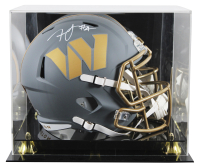 Frankie Luvu Signed Commanders Full-Size Slate Alternate Speed Helmet with Display Case (Beckett) at PristineAuction.com