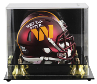 Michael Westbrook Signed Commanders Speed Mini Helmet Inscribed "HTTR" with Display Case (Beckett) at PristineAuction.com