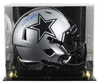 CeeDee Lamb Signed Cowboys Full-Size Rave Alternate Speed Helmet with Display Case (Fanatics) at PristineAuction.com