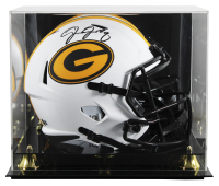 Josh Jacobs Signed Packers Full-Size Lunar Eclipse Alternate Speed Helmet with Display Case (Beckett) at PristineAuction.com