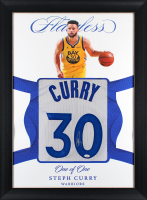 Stephen Curry Signed Custom Framed Jersey Display (JSA) at PristineAuction.com