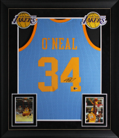 Shaquille O'Neal Signed Lakers Custom Framed Mitchell & Ness Authentic Jersey (Beckett) at PristineAuction.com