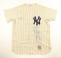 1951 Yankees World Series Champions LE Mitchell & Ness Authentic Jersey Signed By (13) with Yogi Berra, Phil Rizzuto, Gil McDougald, Spec Shea Inscribed "1951 ROY", New York Yankees 1951" & "1951 WS MVP" (JSA & Steiner) at PristineAuction.com