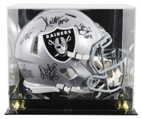 Raiders Full-Size Authentic On-Field Speed Helmet Signed & Inscribed By (4) with Dave Casper, Marcus Allen, Warren Sapp & Tim Brown (Beckett) at PristineAuction.com
