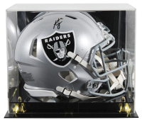 Ashton Jeanty Signed Raiders Full-Size Authentic On-Field Speed Helmet with Display Case (Beckett) at PristineAuction.com