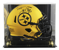 T.J. Watt Signed Steelers Full-Size Authentic On-Field Rave Alternate Speed Helmet with Display Case (Beckett) at PristineAuction.com