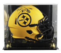T.J. Watt Signed Steelers Full-Size Rave Alternate Speed Helmet with Display Case (Beckett) at PristineAuction.com