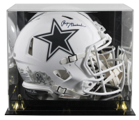 Roger Staubach Signed Cowboys Full-Size Authentic On-Field Salute to Service Alternate Speed Helmet with Display Case (Beckett) at PristineAuction.com