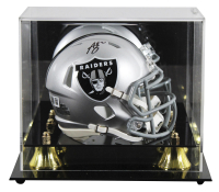 Ashton Jeanty Signed Raiders Speed Mini Helmet with Display Case (Beckett) at PristineAuction.com
