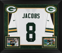 Josh Jacobs Signed Packers Custom Framed Nike Jersey (Beckett) at PristineAuction.com