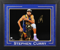 Stephen Curry Signed Warriors Custom Framed Photo (JSA) at PristineAuction.com
