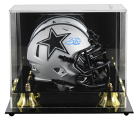 Emmitt Smith Signed Cowboys Rave Alternate Speed Mini Helmet with Display Case (Beckett) at PristineAuction.com
