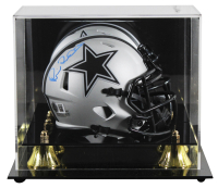 Michael Irvin Signed Cowboys Rave Alternate Speed Mini Helmet with Display Case (Beckett) at PristineAuction.com