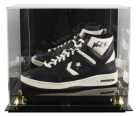 Magic Johnson Signed Converse Basketball Shoe with Display Case (Beckett) at PristineAuction.com