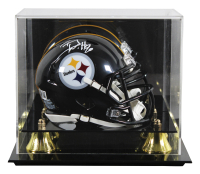 T.J. Watt Signed Steelers Speed Mini Helmet with Display Case (Beckett) at PristineAuction.com