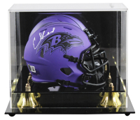 Ed Reed Signed Ravens Rave Alternate Speed Mini Helmet with Display Case (Beckett) at PristineAuction.com