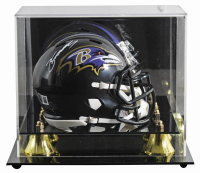 Zay Flowers Signed Ravens Speed Mini Helmet with Display Case (Beckett) at PristineAuction.com