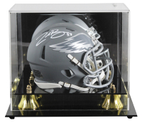 Zack Baun Signed Eagles Slate Alternate Speed Mini Helmet with Display Case (Beckett) at PristineAuction.com