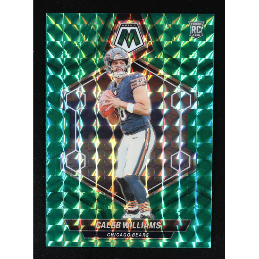 Caleb Williams 2024 Panini Mosaic Mosaic Green #301 RC at PristineAuction.com