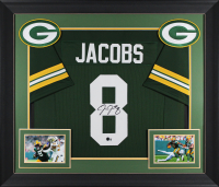 Josh Jacobs Signed Custom Framed Jersey (Beckett) at PristineAuction.com