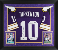 Fran Tarkenton Signed Custom Framed Jersey Inscribed "HOF 1986" & "NFL MVP 1975" (Beckett) at PristineAuction.com