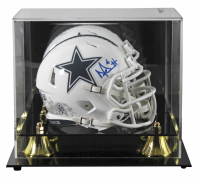 Dak Prescott Signed Cowboys Salute to Service Alternate Speed Mini Helmet with Display Case (Beckett) at PristineAuction.com